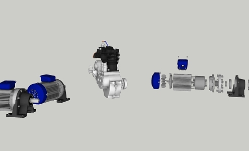 Motor Engine Electrical Devices Industrial Flagship 3d model