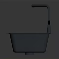 Modern Double Bowl Kitchen Sink With Tall Spout Faucet And Sleek Functional Design