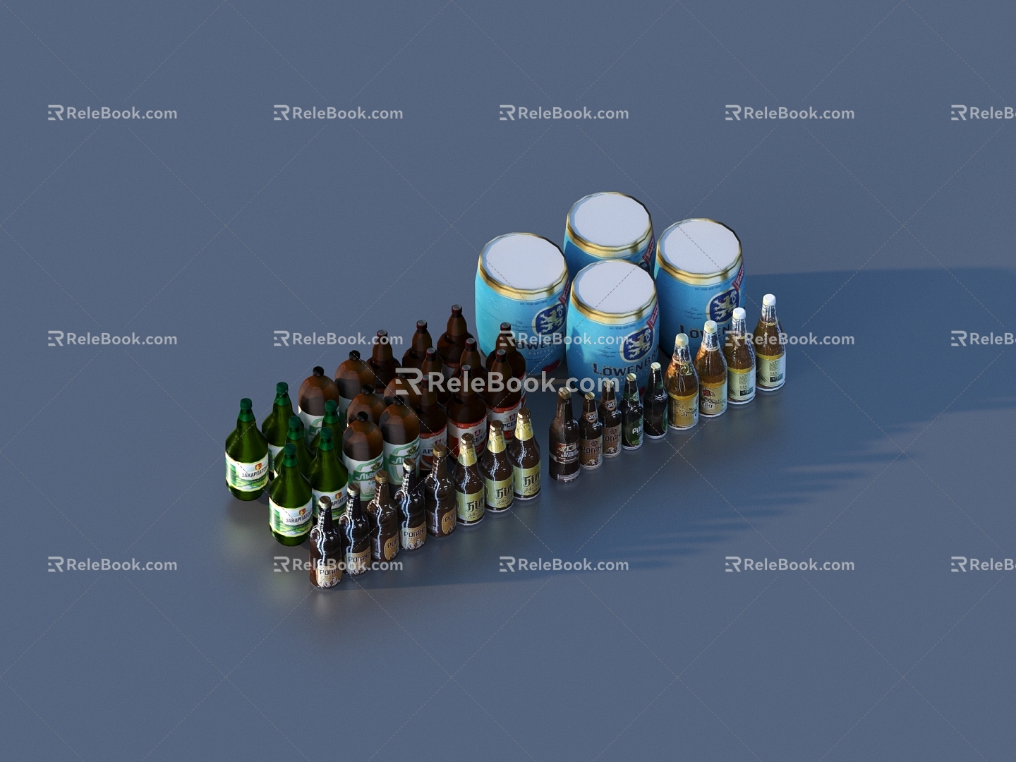 Bottle Beverage Beer 3d model