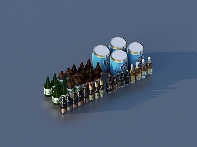 Bottle Beverage Beer 3d model