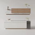 Reception Desk Front Desk 3d model