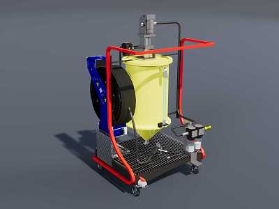 Car repair tool oil replacement machine 3d model