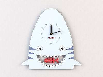 Modern clock children cartoon clock pendant 3d model