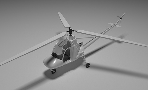 Modern Helicopter 3d model