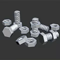 High Quality Shiny Metal Bolts And Nuts For Industrial Hardware Tools