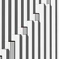 Modern White Feature Wall With Vertical Stripes And Gold Accents For Contemporary Spaces