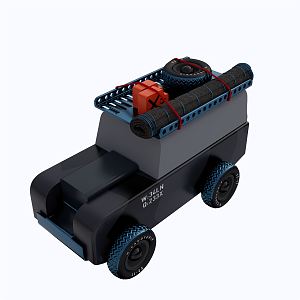 Modern toy car children's toys 3d model