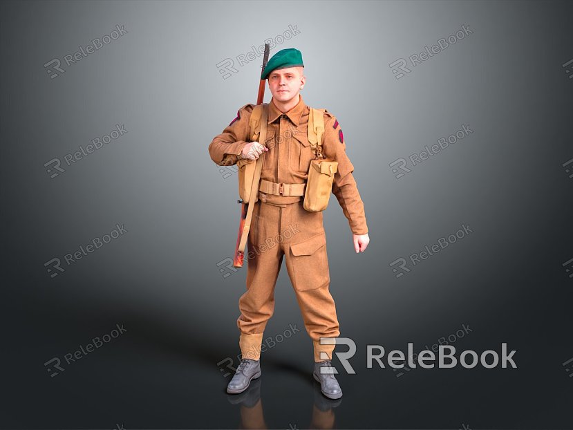 Soldiers World War II Soldiers World War II German Soldiers World War II German Soldiers Military Mercenaries model