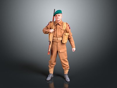 Soldiers World War II Soldiers World War II German Soldiers World War II German Soldiers Military Mercenaries 3d model