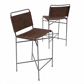 Modern Bar Chair Leisure Chair 3d model