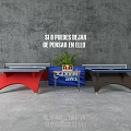 Red Blue Brown Table Tennis Tables Indoor Sports Equipment With Potted Plant