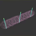 Barbed Wire Military Weapon With Burning Candles Curved Arrangement On Grey Reflective Surface