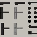 Modern Door Handles With Various Lever And Knob Designs In Black Gold