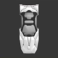 Futuristic Silver Concept Sports Car With Sleek Aerodynamic Design And Transparent Roof