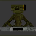 laser tower turret turntable sci-fi tower defense game tower defense sci-fi turret game turret game turret 3d model