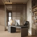 Modern Warm Wood Toned Living And Dining Room With Cozy Furnishings And Soft Ambient Lighting