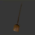 Durable Handmade Wooden Shovel With Long Handle For Household Kitchen Use