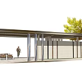 Modern Pergola Design For Outdoor Garden With Wooden Structure And Seating Area