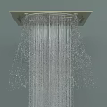 Modern Rainfall Shower Head With Square Design And Smooth Water Flow 3d model