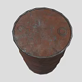 Industrial Rusty Metal Barrel Designed For Heavy Duty Storage Purposes