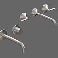 Modern Stainless Steel Faucets In Various Styles With Single Handle And Wall Mount Design