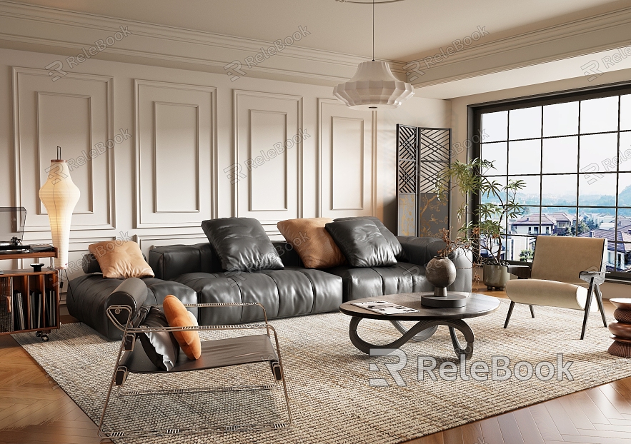 Middle Style Living Room model