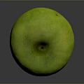 Fresh Ripe Green Apple With Smooth Surface And Natural Healthy Look