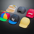 Assorted Colorful Baseball Caps With NY F1 Logos Propeller And Visor Style