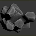 Wooden And Stone Decorative Sculpture With Irregular Textured Surface