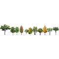 Various Arbor Trees With Different Foliage And Heights In Landscape 3d model