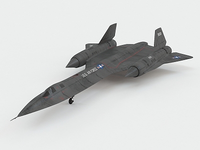 Modern reconnaissance aircraft Blackbird model