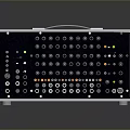 portable synthesizer synthesizer mixer reverberator tuner mixer mixing equipment 3d model