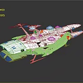 Modern fighter sci-fighter sci-fighter space fighter 3d model