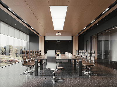 Modern Conference Room 3d model