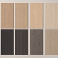 Modern wall panel wood veneer wood grain 3d model