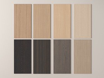 Modern wall panel wood veneer wood grain 3d model