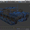 Vintage Military Tank With Long Barrel And Rustic Metal Exterior Details