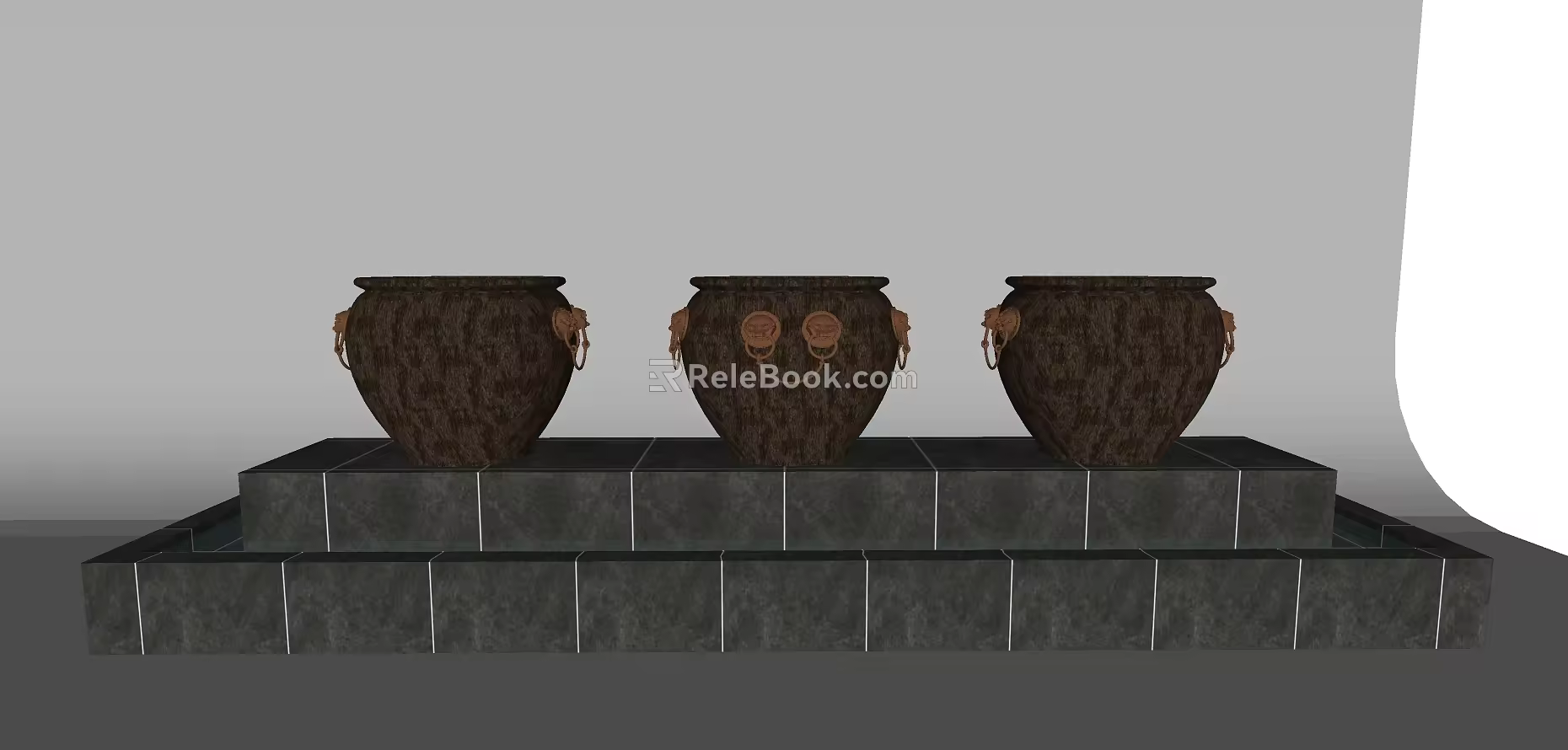 New Chinese Style Pottery Jar 3d model