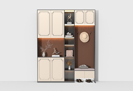 New Chinese Shoe Cabinet Locker 3d model