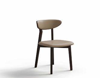 Italian Minimalist Dining Chair 3d model