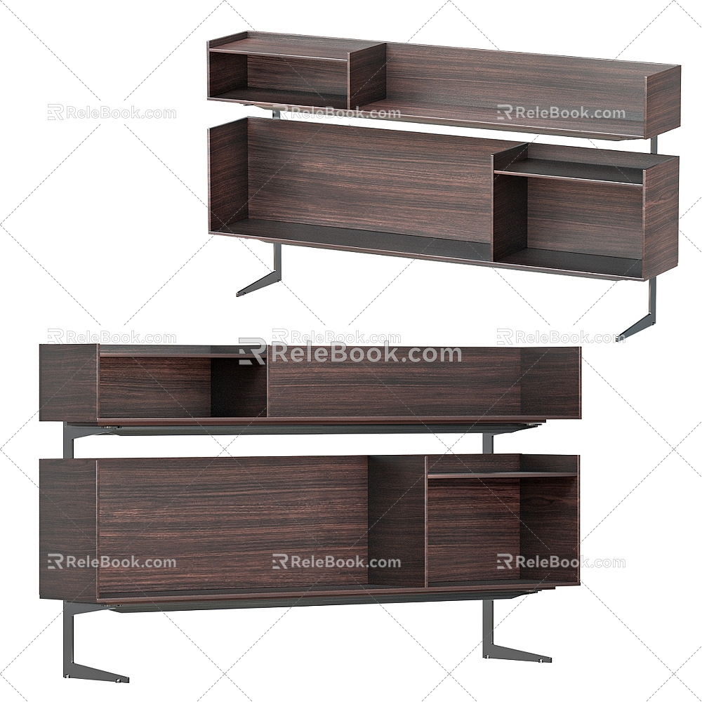 Modern Side Cabinet 3d model