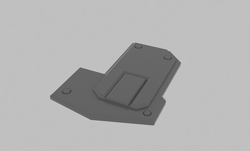 Modern parts up 3d model