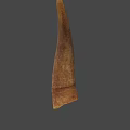 Game Movie Character Horn Prop With Detailed Brown Textured Surface