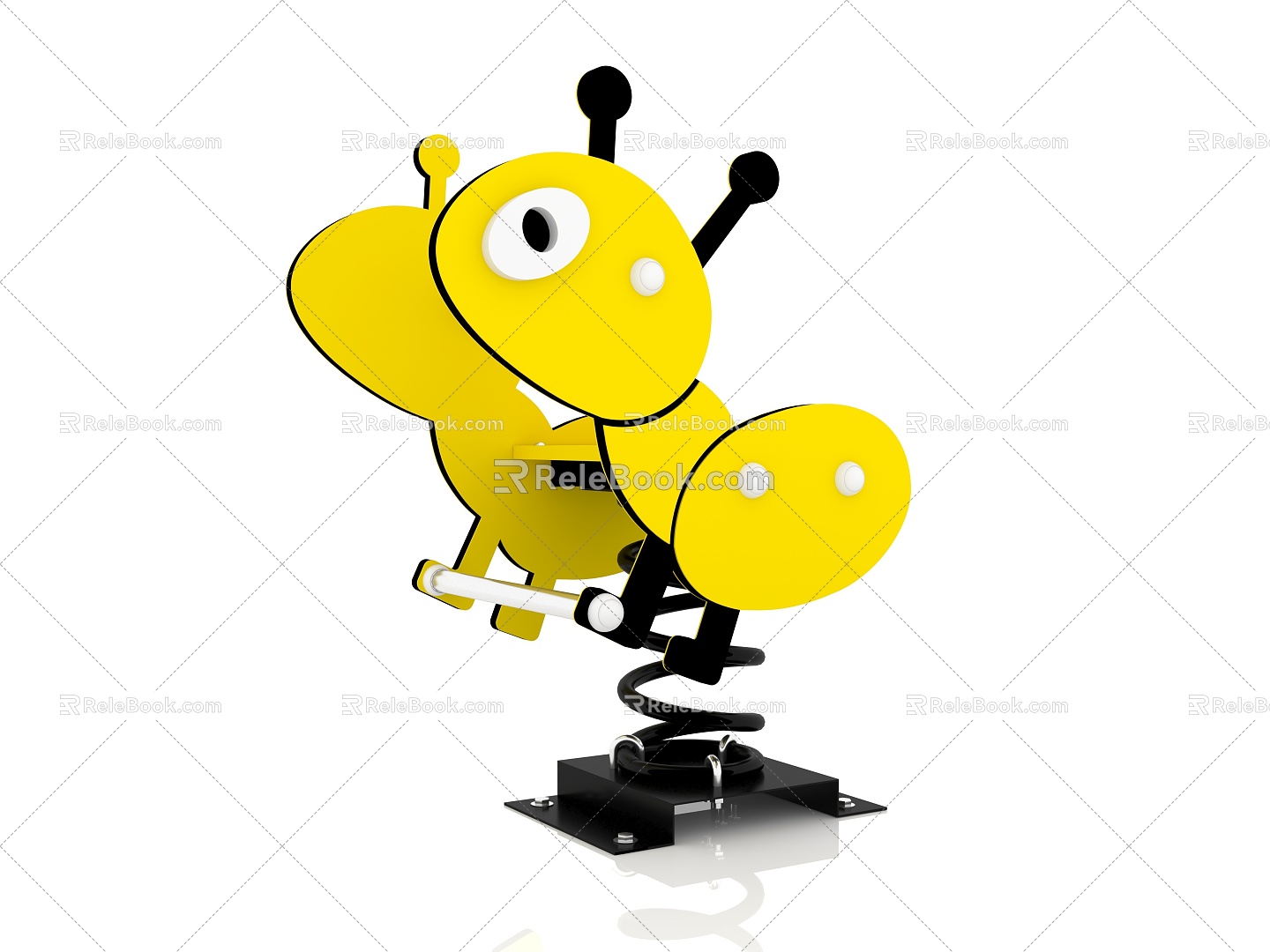 Children's Rocking Horse Outdoor Rocking Horse Rocking Horse Rocking Horse Rocking Horse Bee Rocking Horse Bee Rocking Horse 3d model