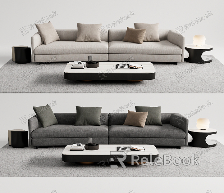 Modern double sofa model