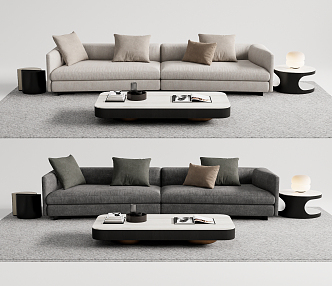 Modern double sofa 3d model