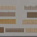 Various Bamboo And Wooden Room Dividers With Woven And Slatted Designs