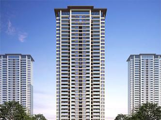 New Chinese-style Residential District High-rise Residential 3d model