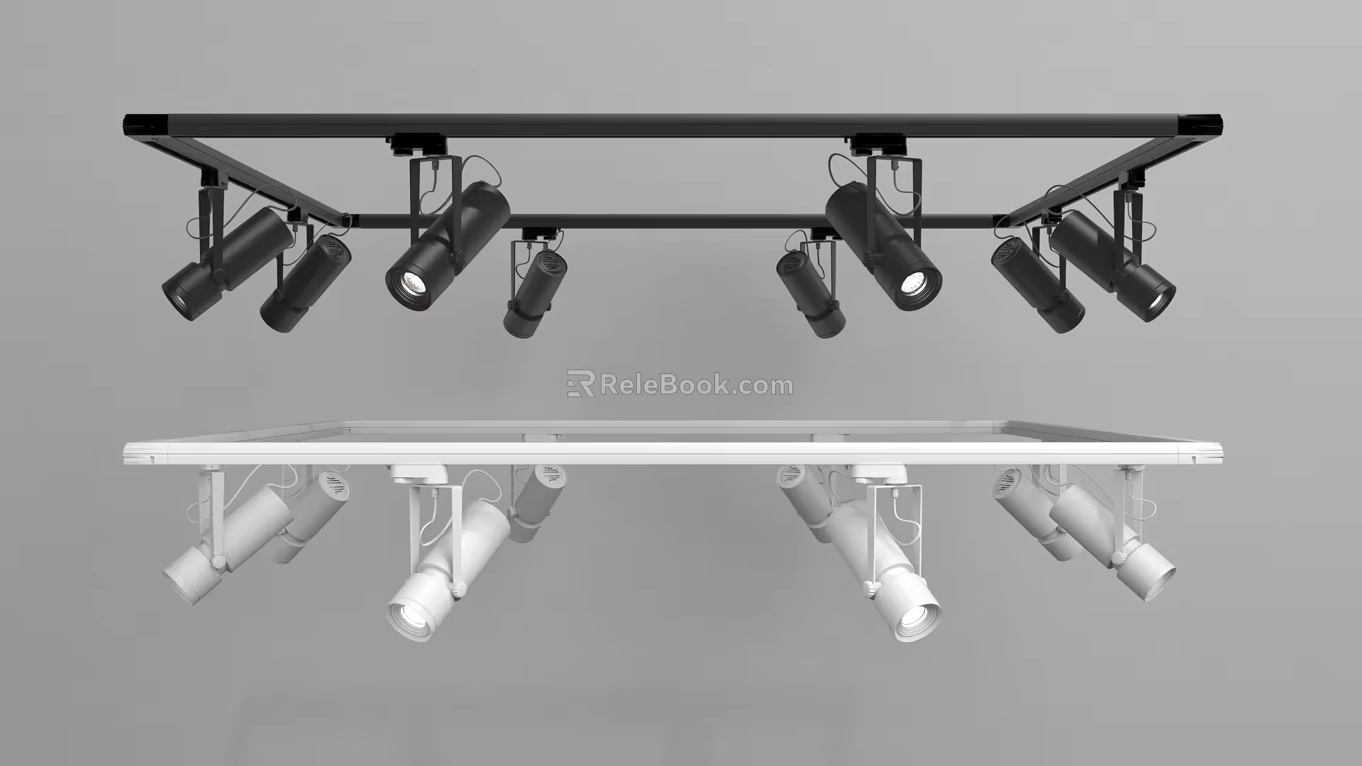 Simple spotlight downlight 3d model