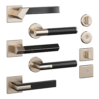 Modern door handle door handle 3d model